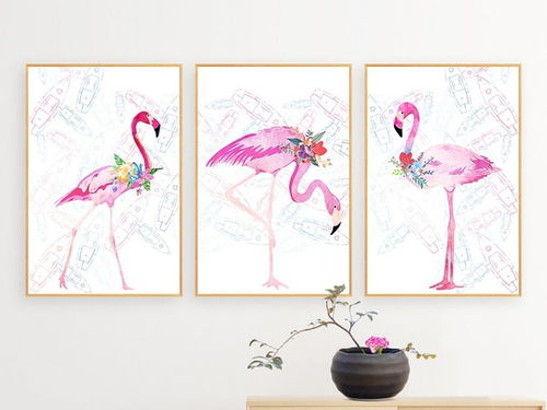 零基础精品油画课 家居系列之火烈鸟