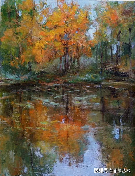 真正的魔术师是光本身,这美美的风景油画作品难得一见