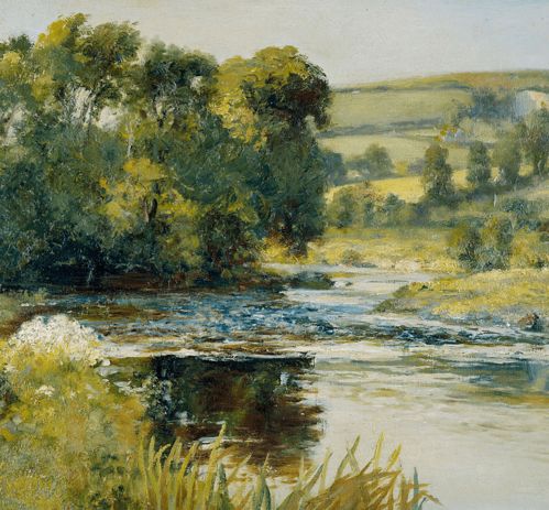 古典主义风格下的宁静田园 油画风景作品欣赏